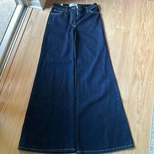Alberta Ferretti Blue Wide Leg Jeans